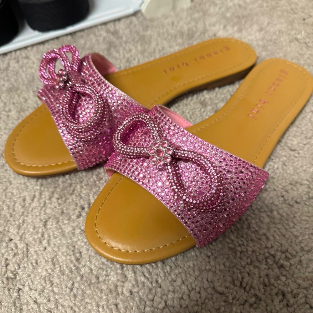 Pink Crystal Sandals Gianni Bini - Size 9.5